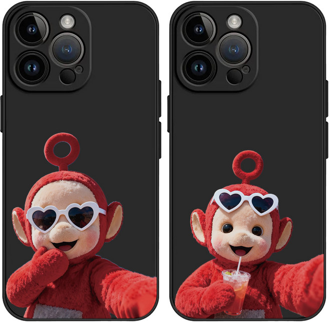 신나게 셀카 찍는 텔레토비 뽀 아아폰 갤럭시 전기종 케이스