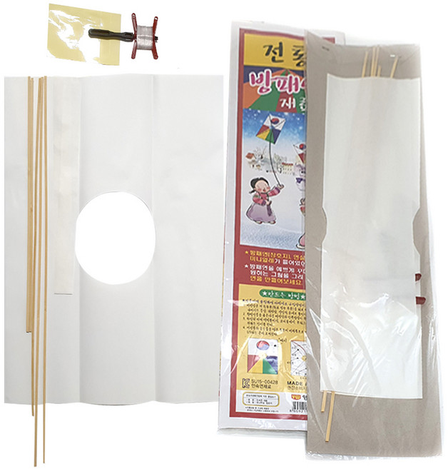 영운교재 무지 전통 방패연 만들기 10개입 세트