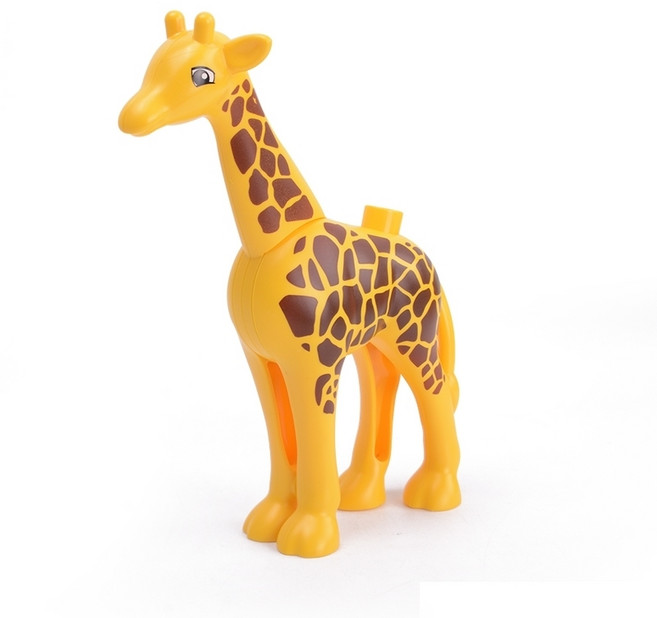 요고요 듀플로 호환 동물 사람 공룡 피규어, A.동물-72. 기린, 1개