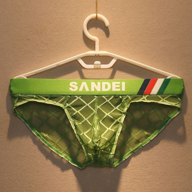 SANDEI 男士網格網紗三角內褲