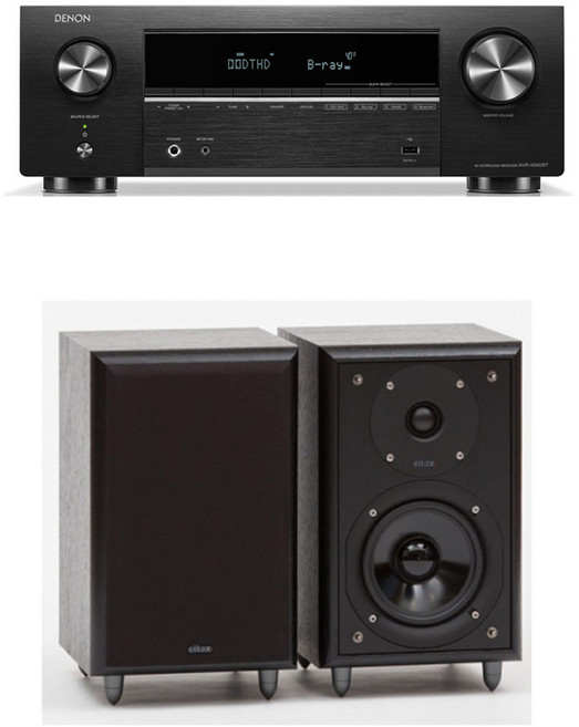 데논 AVR-X580BT + 엘탁스 Monitor 1 MK2 블루투스 하이파이 오디오, 블랙, 선택완료, 블랙