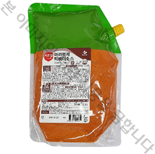 CJ 이츠웰 마라로제 떡볶이소스 2Kg, 3개