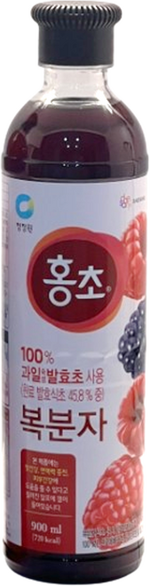 청정원 홍초 복분자, 900ml, 11개