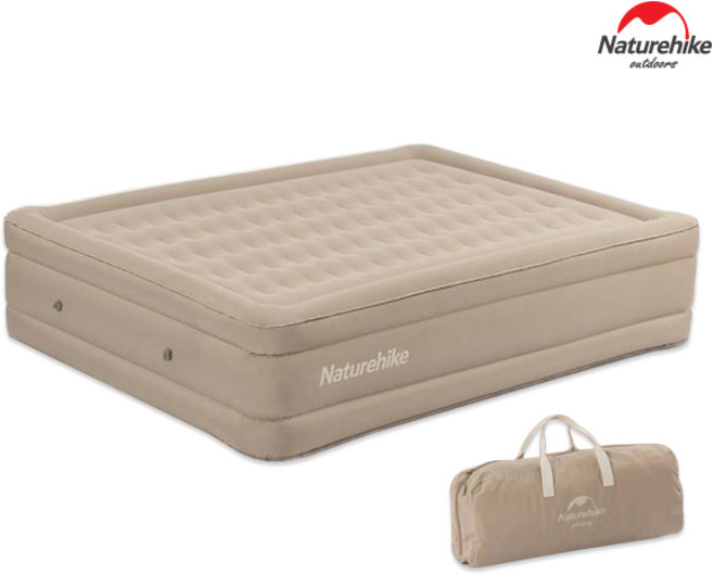 네이처하이크 에어매트 46cm 캠핑 차박 매트 2인, 베이지