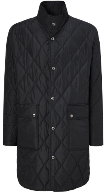 [닥스] 블랙 H4 퀼팅 트렌치코트 DMTR2D101BK