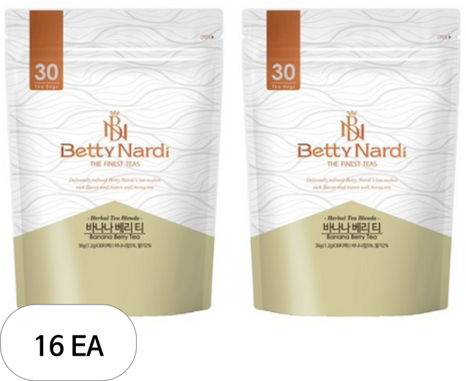 베티나르디 바나나 베리 티 30티백, 1.2g, 30개입, 16개