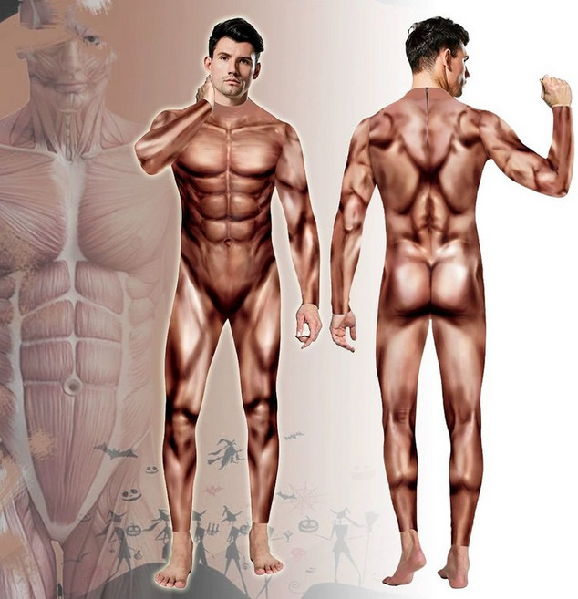 진격의거인옷 근육 빅사이즈 할로윈 쫄쫄이 코스프레