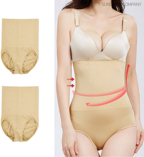 이너퀸 프리수 뱃살 복부 허리 복대 몸매 보정 똥배 하이웨스트 팬티 3399복대팬티 2매세트