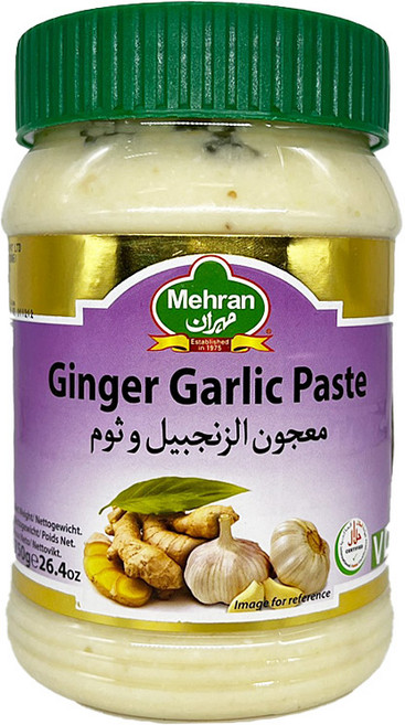 Mehran Ginger Garlic Paste 메흐란 진저 갈릭 페이스트 /생강 마늘 페이스트, 750g, 2개