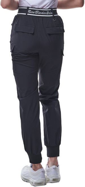 <투엘라> 여성 카고 조거 팬츠 / 나일론 카고 포켓 와이드 밴딩 골프 카고 조거 바지