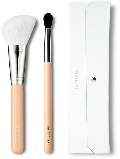 The Tool Lab 刷具, 1個, 修容雙件套 155+227 附透明刷具袋