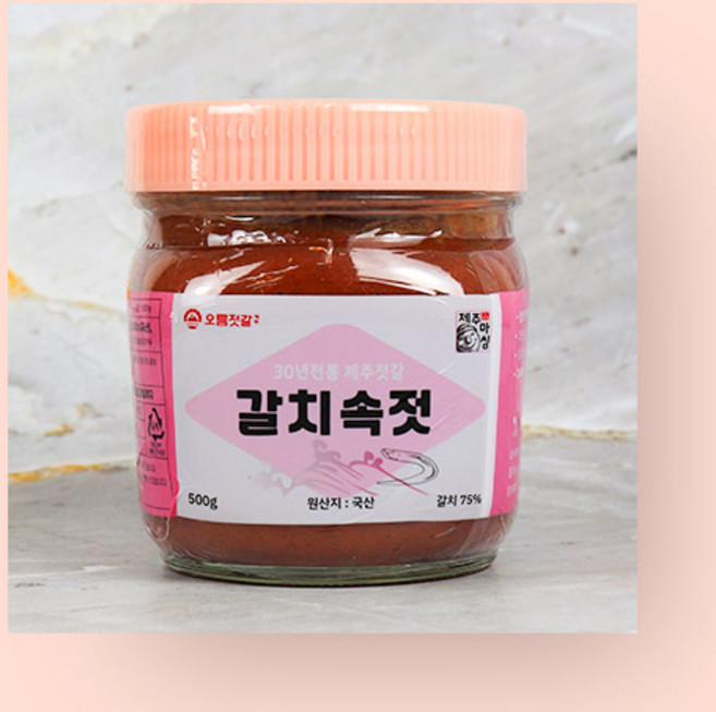 [제주커머스] 제주 오름젓갈 갈치속젓 밥도둑 밥반찬 제주산 저염도 젓갈, 1개, 500g
