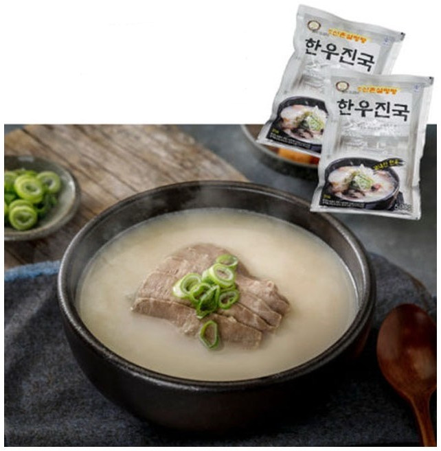 신촌댁 한우진국 3팩 5팩 세트, 5개, 500g