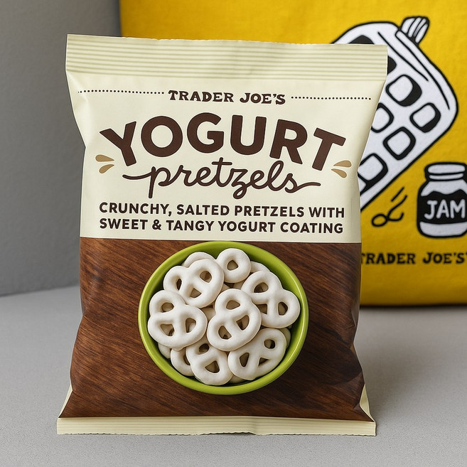 미국 트레이더조 Trader Joe's Yogurt Pretgels 요거트 프레첼 쿠키, 1개, 340g