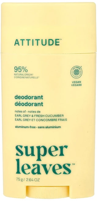 ATTITUDE 슈퍼 리브스™ 데오도란트 스틱 얼그레이 & 신선한 오이향 75g ATT-11977, 1 - 쿠팡