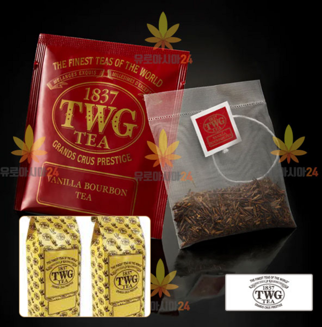 TWG 럭셔리 실크 50티백 셀렉션 대용량 바닐라버번(Vanilla Bourbon), 50개입
