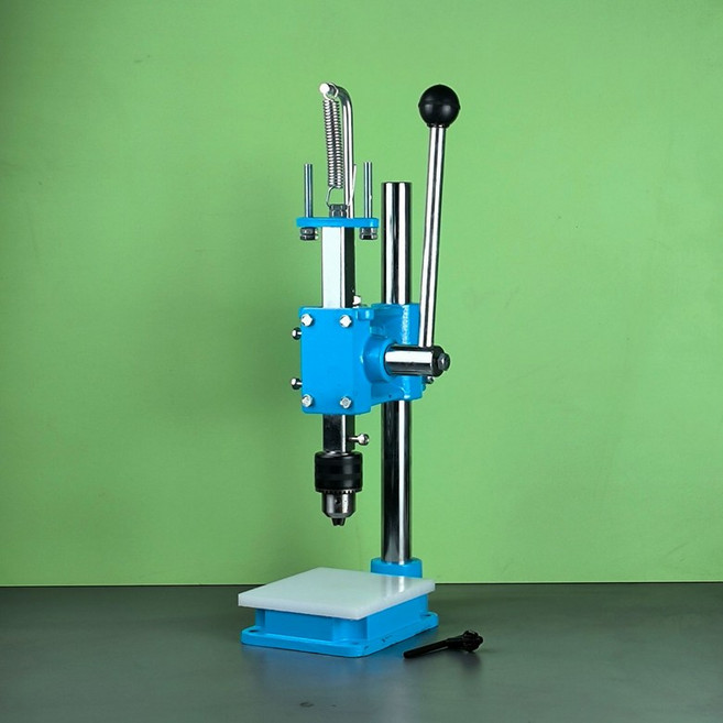 수동 프레스 펀칭기 사무용 구멍뚫기 종이, 1개, 프레스 + 13mm 척 받침판 렌치