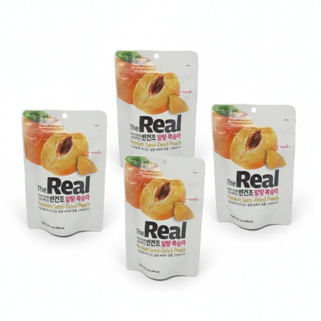 더리얼 반건조 말랑 복숭아 60g x5 식사대용 건강간식, 5개