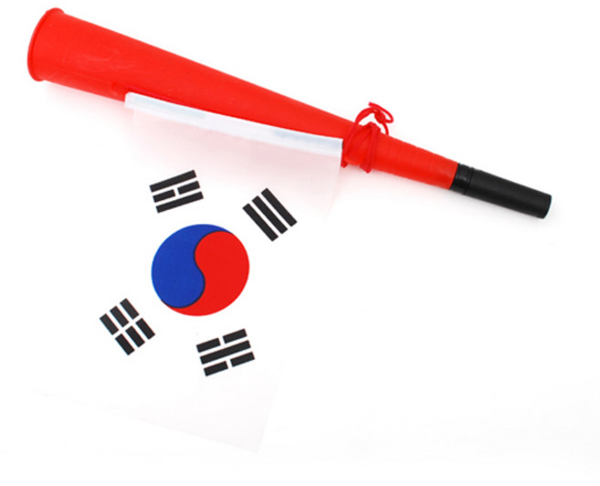 긴응원나팔(태극기) 긴 응원 나팔 태극기 월드컵 축구, 단품