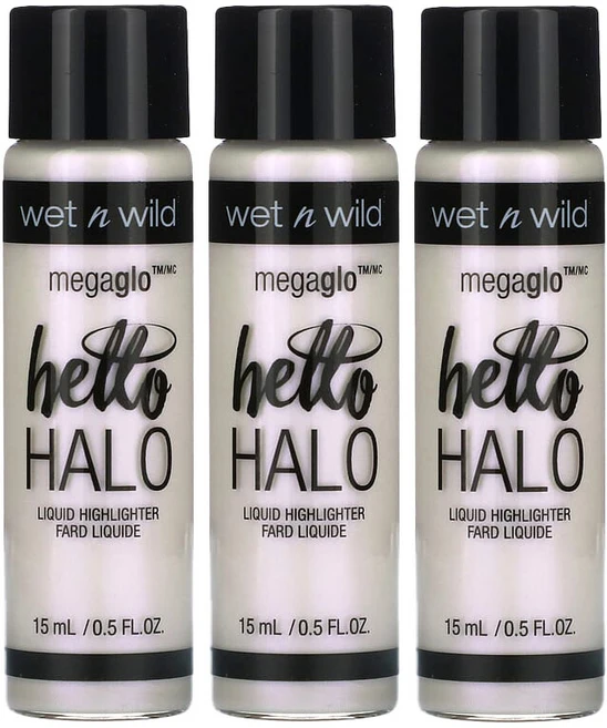 웻앤와일드 메가글로 헬로 헤일로 리퀴드 하이라이터 303A 헤일로 할로그램 15ml, 3개 - 쿠팡