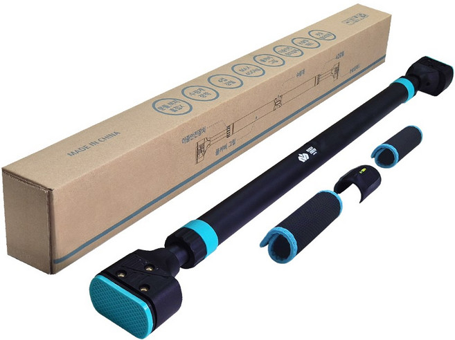 뭅뭅스포츠 수평계 장착 가정용 문틀 철봉 실내 턱걸이 운동 기구 문틈, 뭅뭅 단축철봉