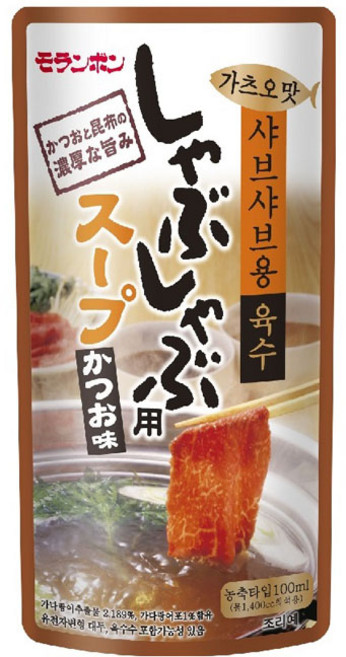모란봉 가츠오맛 샤브샤브용육수 100ml, 20개