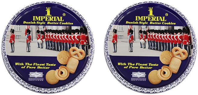임페리얼쿠키 데니쉬 스타일 버터향 쿠키, 500g, 2개