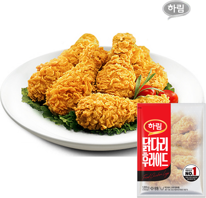 하림-닭다리 후라이드 1000g, 1kg, 1개