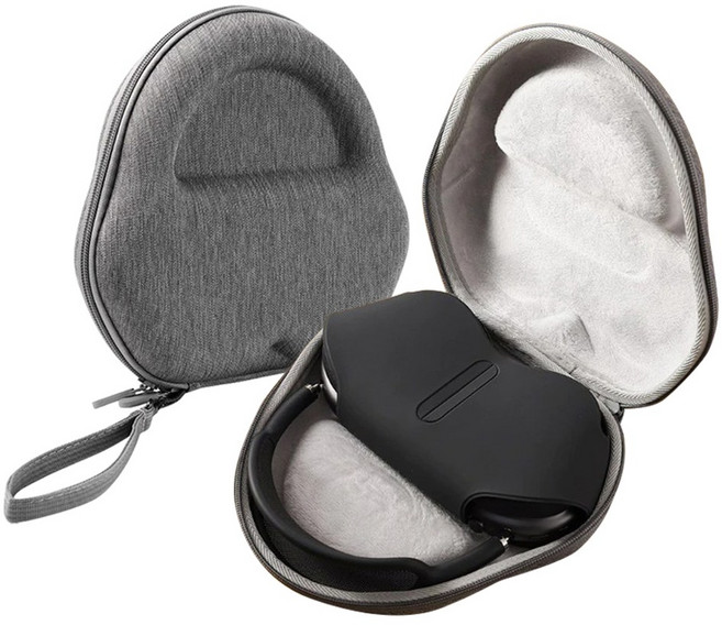 에어팟 맥스 호환 파우치 케이스 휴대용 슬림 AM01, 캔버스그레이 (AM01)