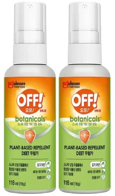 오프 모기/진드기 보태니컬 기피스프레이118ml, 2개, 118ml - 쿠팡
