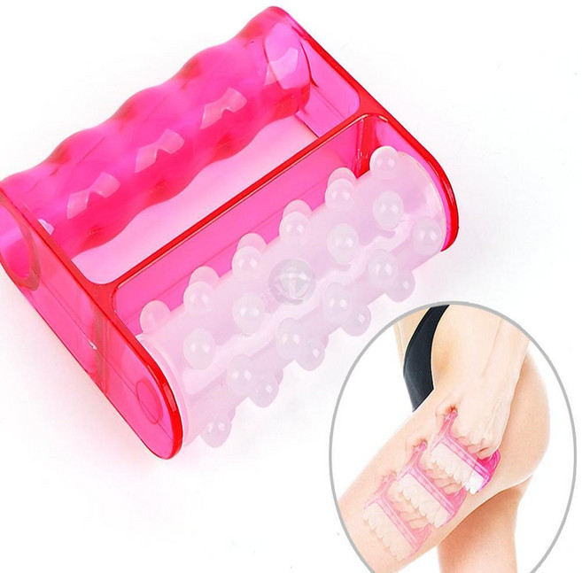 손잡이형 바디 롤러마사지기 다리혈액순환 복부 셀룰라이트제거 다리부종 종아리마사지, 1개