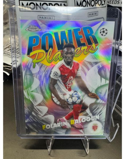 2025-26 Topps Chrome UEFA 클럽 대회 폴라린 발로군 파워 플레이어 #PP-29 미국, 2025-26 Topps Chrome UEFA 클럽 대