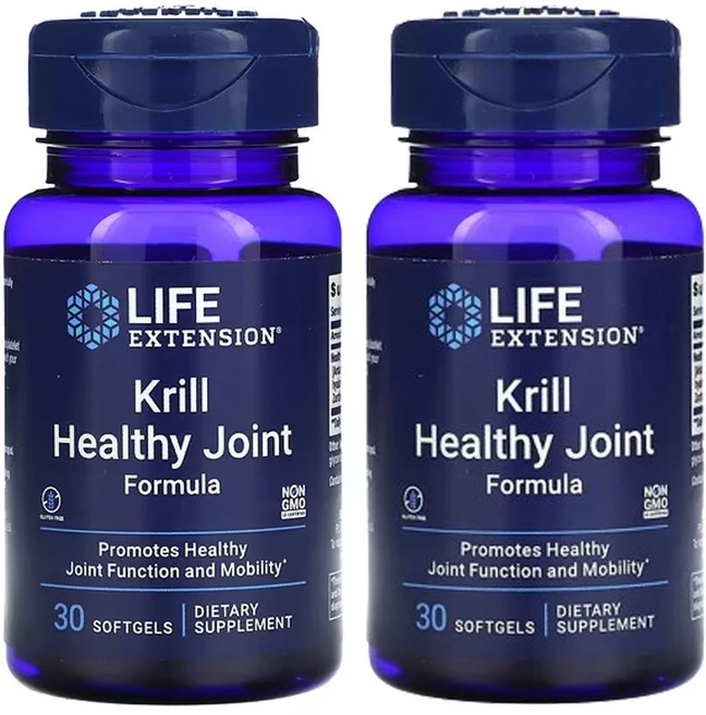라이프익스텐션 크릴 건강 관절 포뮬러 30 소프트젤 2팩, 1정, 2개, 30정 - 쿠팡