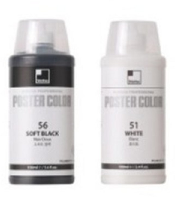 신한 전문가 포스터물감 보틀 트위스트 100ml, 51 WHITE 화이트