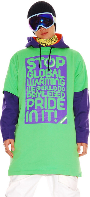 슈가포인트 남성/여성 스노우보드 그래픽 톨티 루즈핏 순면 반팔 티셔츠 Warning 3A