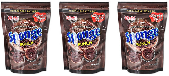 오이시 스펀지 크런치 초코 100gx3개, 100g, 3개