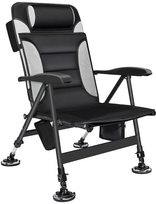 fun-y 낚시 접이식 휴대용 의자 야외용 민물 바다 사계절 알루미늄 초경량 10, I.10 세트 식사, 식사 10개 짙은 회색, 1개