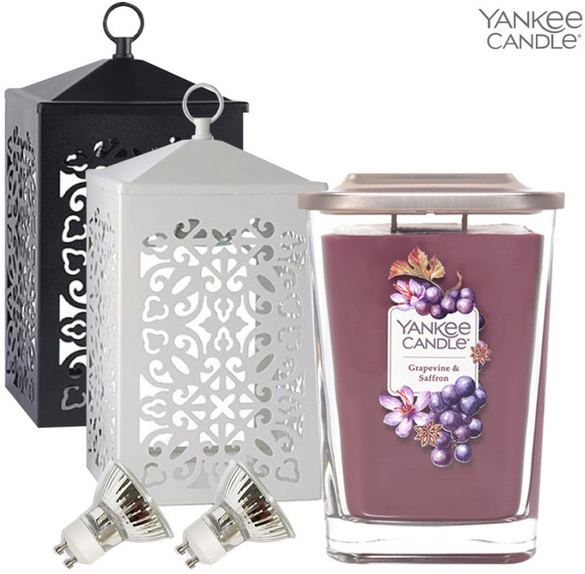 양키캔들 엘리베이션 라지자+스크롤 캔들워머+전구2개 (택2), 라지자 자스민앤포멜로, 스크롤 화이트, 라지자 자스민앤포멜로:스크롤 화이트, 1개