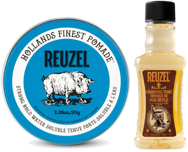 리우젤 그루밍 토닉 100ml + 블루 수성 하드 포마드 95g, 1개