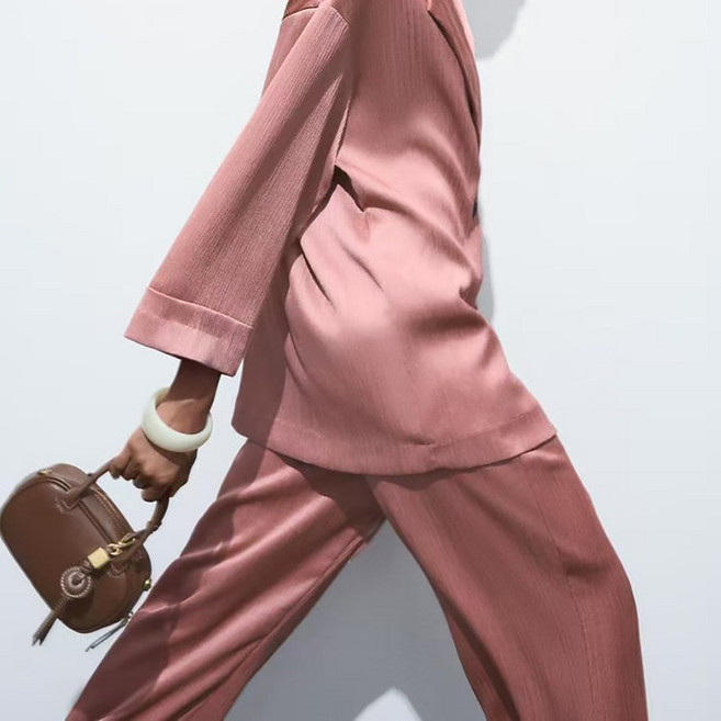 딥파워 자라 ZARA 여성가방 톱스티칭 미니백 숄더백 브라운