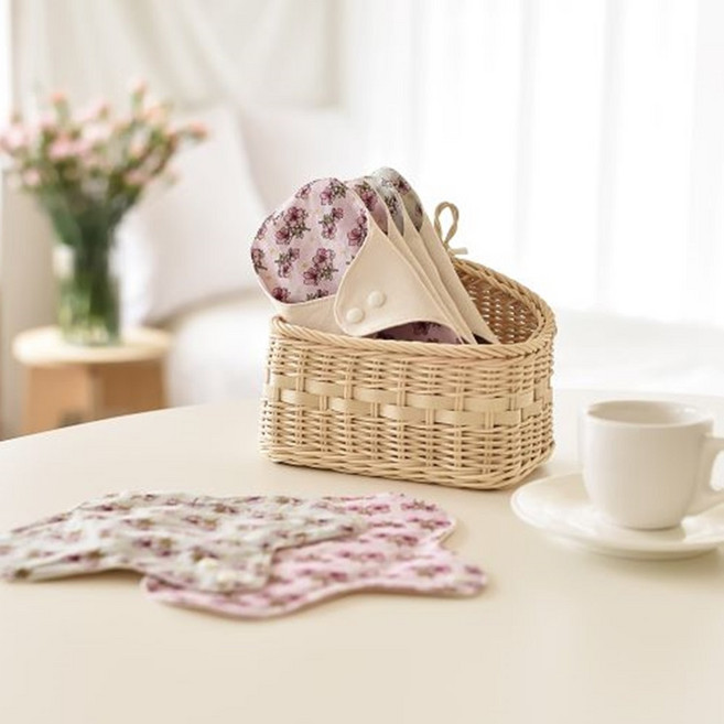 수미인 오가닉 면 생리대 겉감 방수코팅 순면 여성건강, 1개, 소형