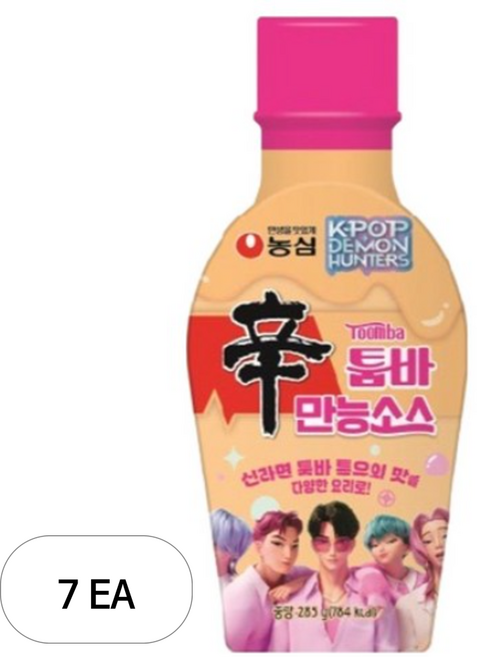 신라면 툼바 만능소스, 285g, 7개