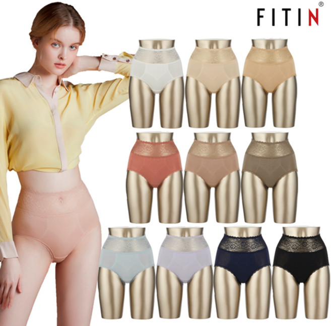 [방송히트]피트인504 복부보정 빅사이즈 여성 인견팬티 10종