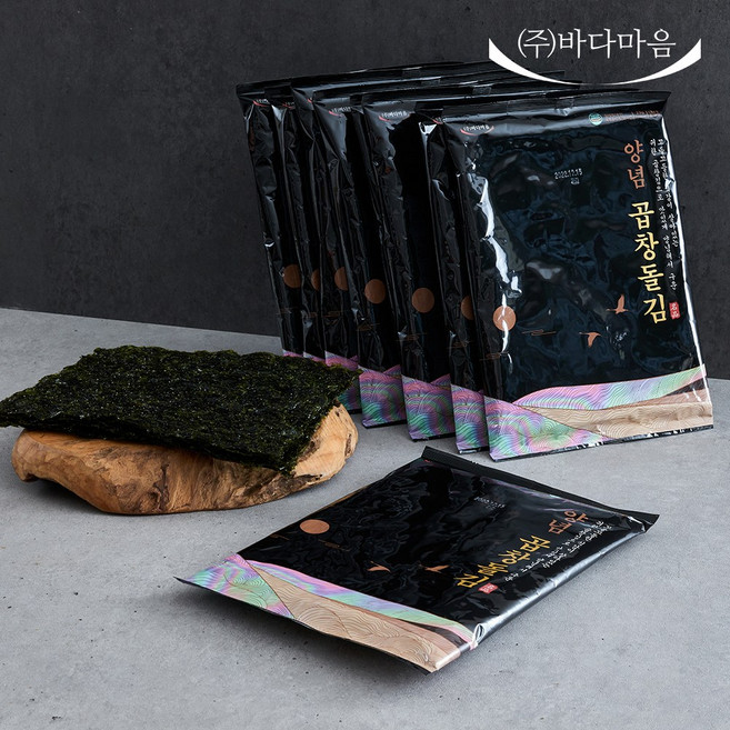 바다마음 양념 곱창돌김, 양념 곱창돌김 10봉, 1개