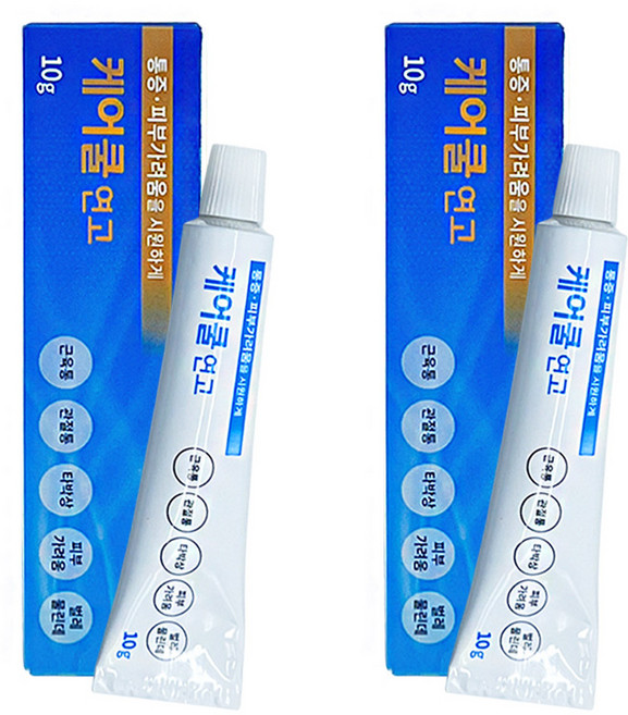 1+1 퍼슨 케어쿨 연고 10G 통증 근육통 관절통 타박상 가려움, 2개