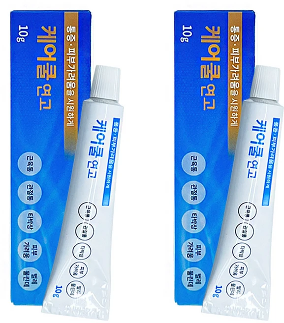1+1 퍼슨 케어쿨 연고 10G 통증 근육통 관절통 타박상 가려움, 2개 - 쿠팡