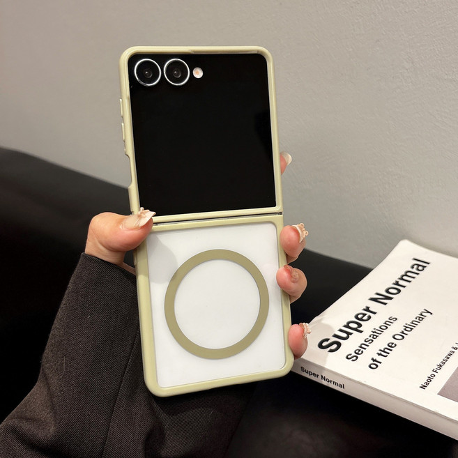 얌코 갤럭시 z플립5 z플립6 z플립7 맥세이프 투명 낙상 방지 휴대폰케이스 다색