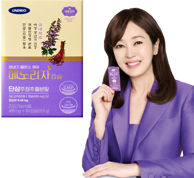 단삼주정추출분말함유 갱년기 밸런스 케어 메노리자 1개월분갱년기 영양제, 28.8g, 1개