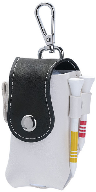 그린유니언 9Color 화이트 골프공 파우치 골프 볼 주머니 케이스, 1개, 블랙