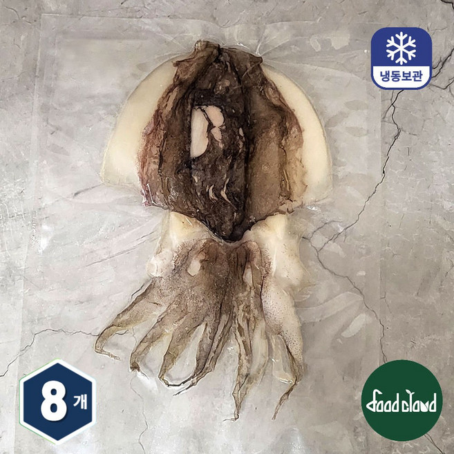 반건조 갑오징어 개별포장 피데기 손질오징어 버터구이 캠핑 안주, 8개, 150~200g